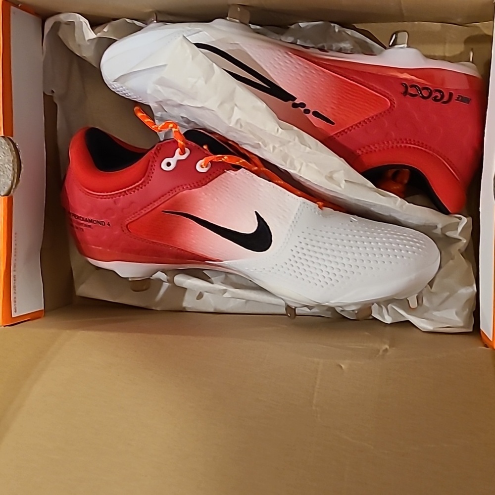 Nike Hyperdiamond 4 Elite Low Metal Softball Cleats Size 10 - Picture 5 of 5